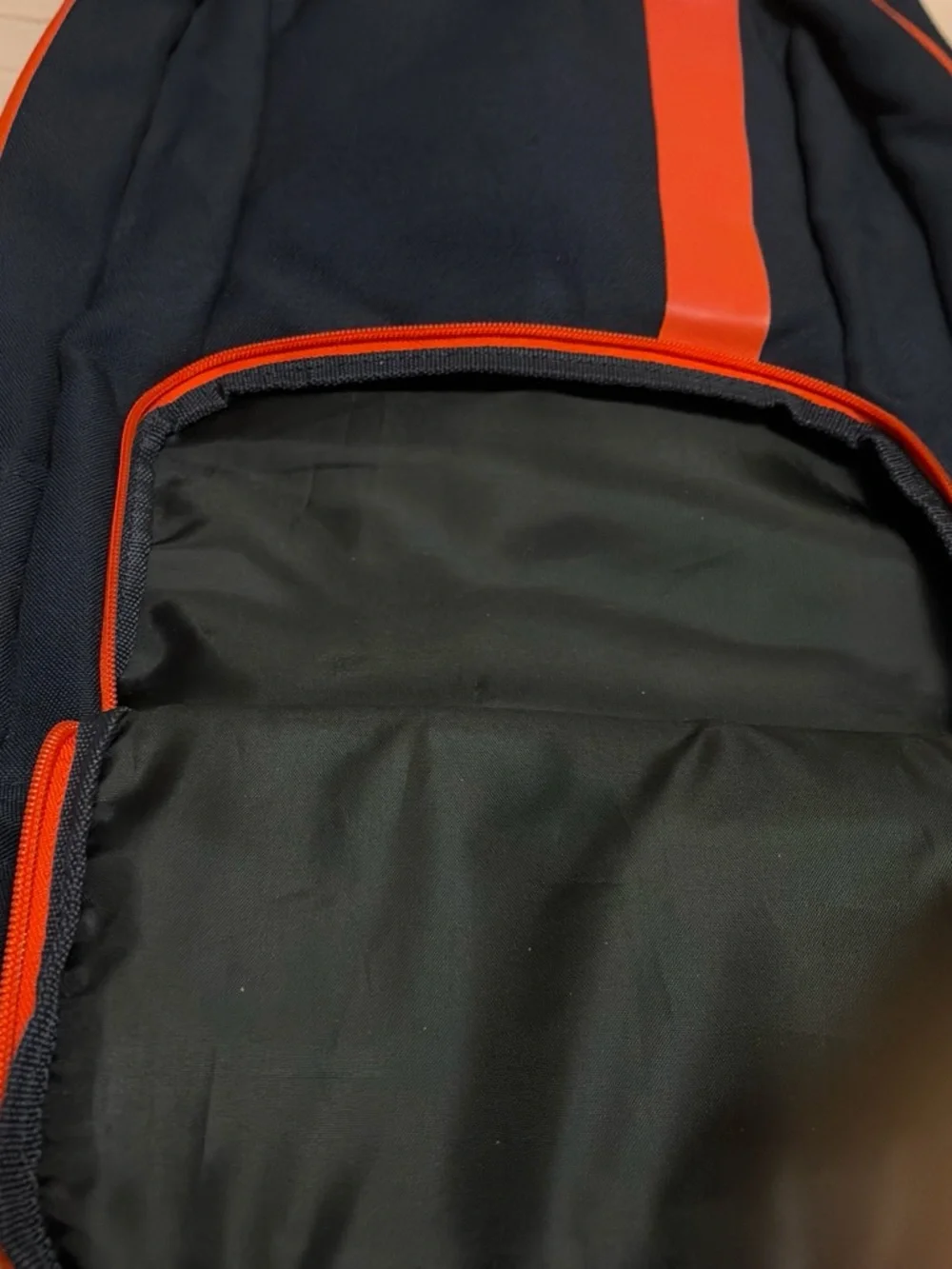 Puma Navy Blue Backpack with Orange Accents